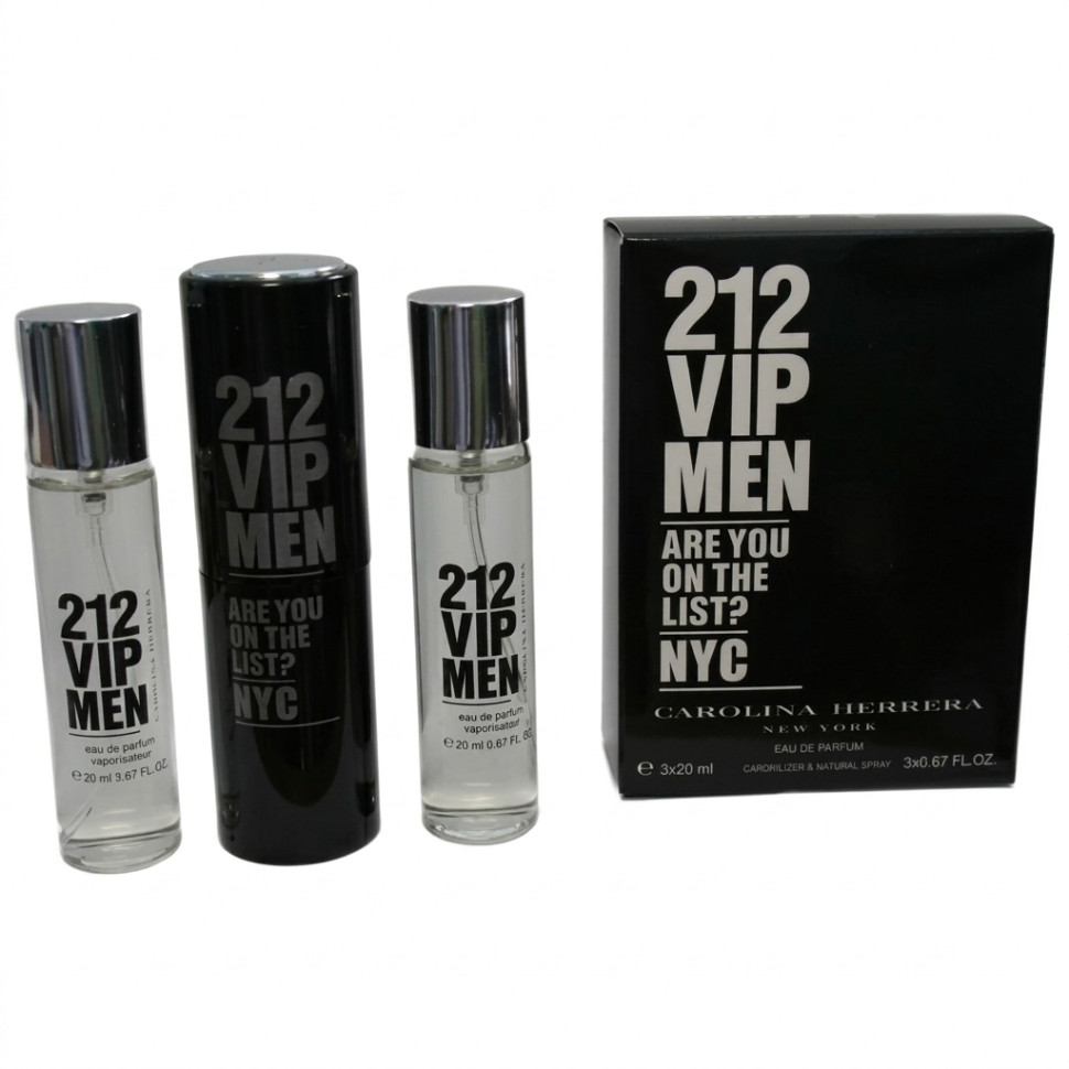 Carolina Herrera 212 VIP Men 3х20ml (Туалетная вода) — Carolina Herrera 212 VIP Men 3х20ml (Туалетная вода)