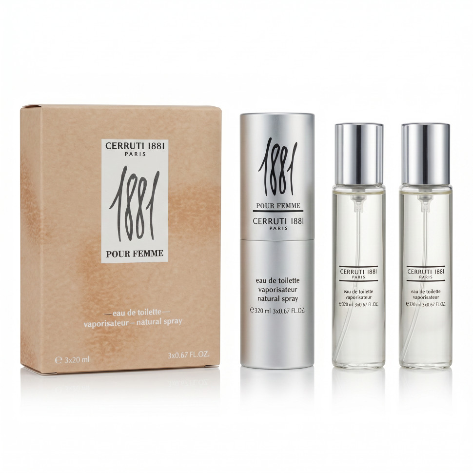 Cerruti 1881 pour Femme 3х20ml (Туалетная вода) — Cerruti 1881 pour Femme 3х20ml (Туалетная вода)